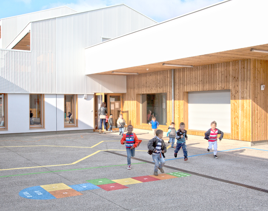 #htmlcaption_1 DeA architectes_Mulhouse_France_riedisheim ecole maternelle schweitzer